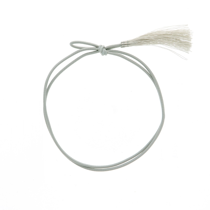 彩ゴム房二重　片花結び５８ｃｍ　折径１１ｃｍグレー画像