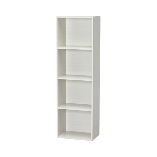 カラーボックス　ＣＸ－４Ｆ　オフホワイト４段画像