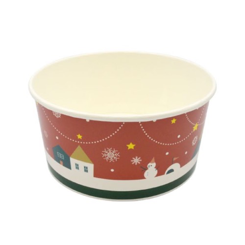 どんぶり容器 パックスタイル バーレル容器 CO-1.5L-176 クリスマス赤