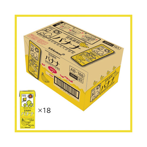 豆乳飲料　バナナ　１８本画像