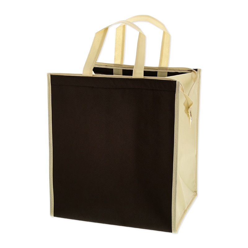 不織布保冷バッグ　Ｍ　ブラウン画像