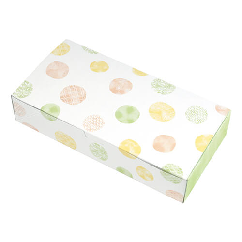 ルミアサービス箱８個　和み柄　緑画像