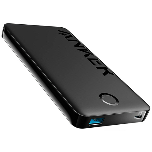 ﾓﾊﾞｲﾙﾊﾞｯﾃﾘｰ ANKER 323 Power Bank(PowerCore PIQ) 10000mAh ﾌﾞﾗｯｸ 1個