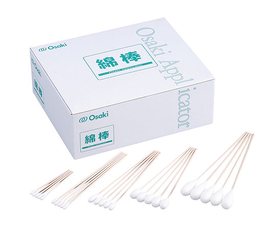オオサキ綿棒　0815　8mm　（綿直径）　150mm　（軸長）　50本入×10袋