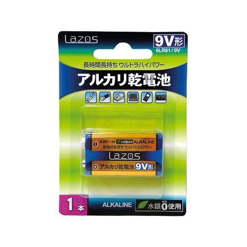 アルカリ乾電池　９Ｖ形　１個入画像