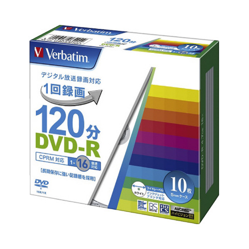 ＤＶＤ－Ｒ録画用　１６倍速　ＩＪ対応　１０枚Ｐ