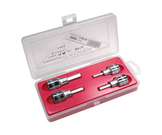 六角ソケットビット 寸法(差込角12.7mm) 4本セット 5～10mm画像
