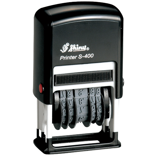 回転自動日付印 日付印 5連 日本仕様 1個