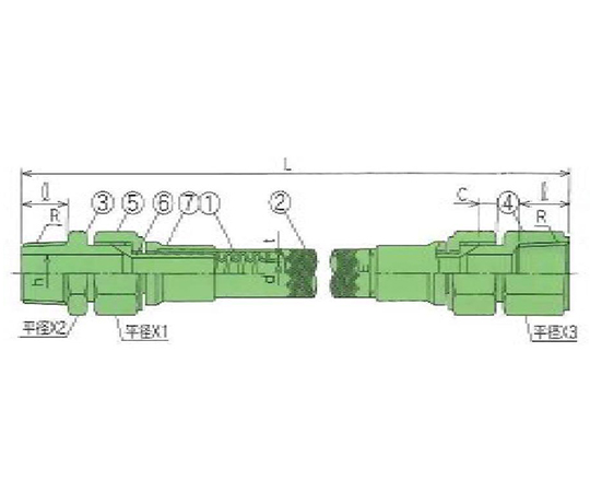 USL低圧用ホース(PFAコルゲーションチューブ) 15A画像