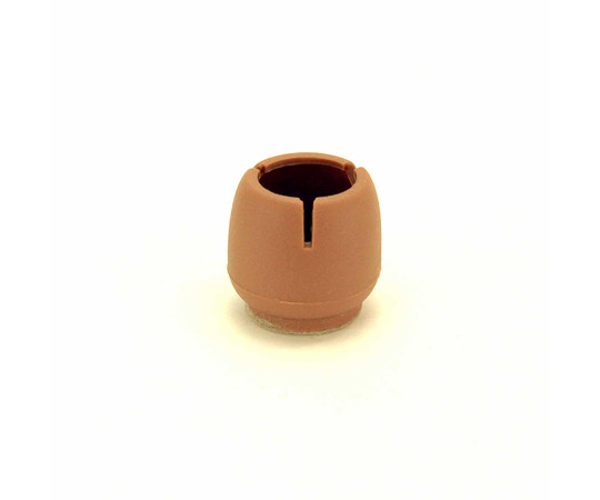 ワイドフェルトキャップ　丸脚用　16-21mm　薄茶　4個入画像