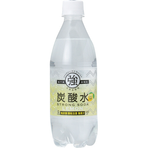 強炭酸水ﾚﾓﾝ 500ml ﾍﾟｯﾄﾎﾞﾄﾙ 1ｾｯﾄ(72本:24本×3ｹｰｽ)画像
