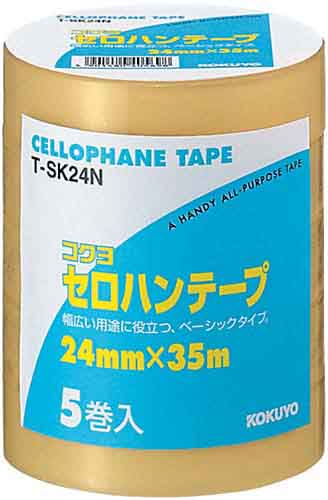 セロハンテープ工業用　２４ｍｍ×３５ｍ　５巻入画像