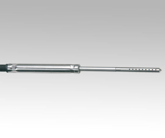 φ4mm 温湿度プローブ 商品の先端が見える斜めからの撮影、周囲にセンサーが配置されている状態