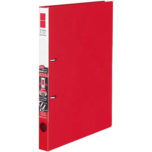 リングＦスリムスタイル赤Ａ４縦背幅２７ｍｍ３０冊画像