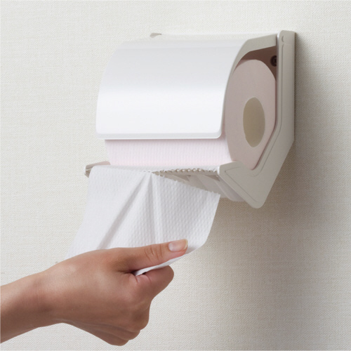 ﾄｲﾚｯﾄﾍﾟｰﾊﾟｰﾎﾙﾀﾞｰ おくだけ 標準ﾀｲﾌﾟ ｵﾌﾎﾜｲﾄ 1個画像