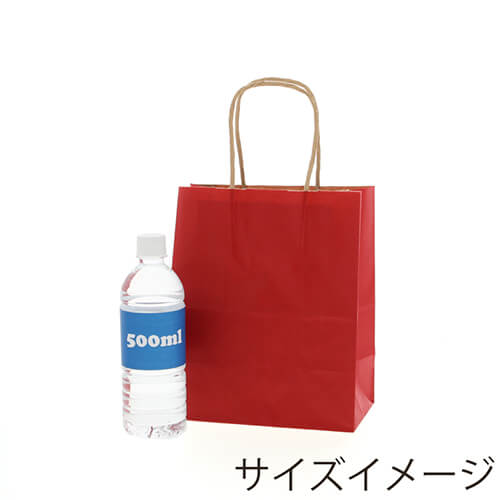 ギフトにピッタリ！華やかな赤の手提げ紙袋