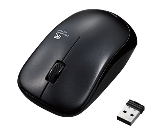 無線IR LEDマウス(3ボタン) ブラック画像