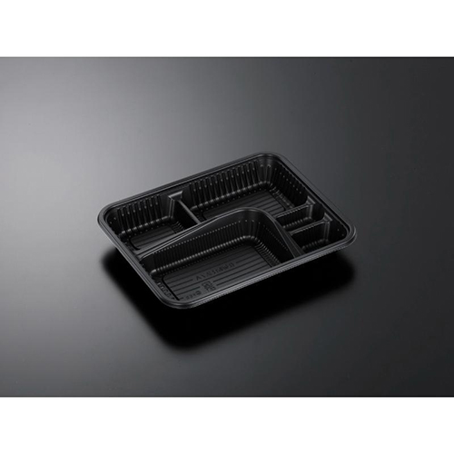 中央化学 弁当容器 CT 仕切折R 2.7A BK 本体画像