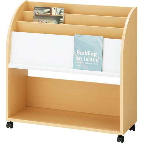 ＰＬマガジンラック　キャスター付　Ｗ８５０　ＮＡ画像