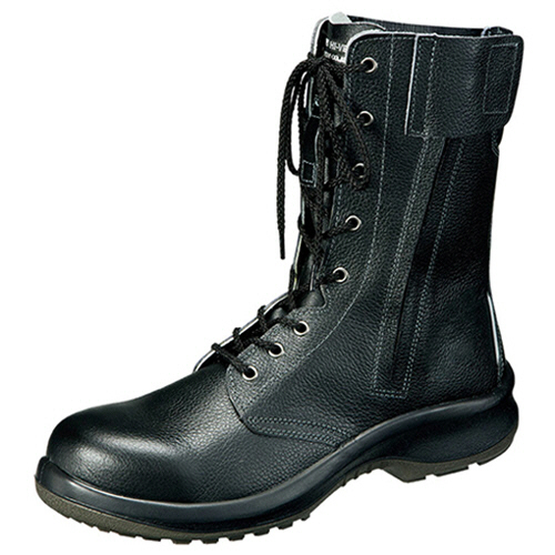 長編上安全靴 ﾌﾟﾚﾐｱﾑ ﾊｲ･ﾍﾞﾙﾃﾞ ｵｰﾙﾊﾄﾒ ﾌﾞﾗｯｸ 23.5cm 1足画像