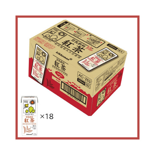 豆乳飲料　紅茶　１８本画像