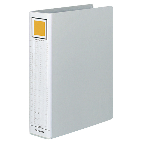 ﾁｭｰﾌﾞﾌｧｲﾙ(ｴｺ)片開き A4ﾀﾃ 600枚収容60mmとじ 背幅75mm ｼﾙﾊﾞｰ 1ｾｯﾄ(10冊)画像