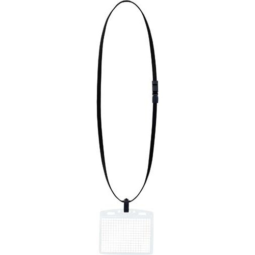 ネックストラップ名札特大＜アイドプラス＞黒×１０個画像