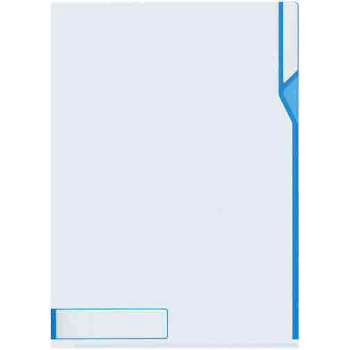 クリヤーホルダータイトルエリア付抗菌仕様Ａ４青×５画像