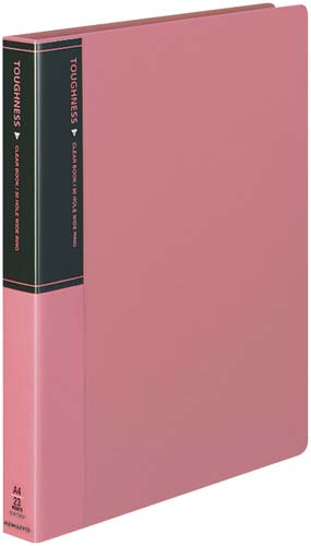 クリヤーブックタフネス替紙Ａ４背幅３３ｍｍ桃×１０画像
