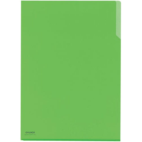 クリヤーホルダー１０　ＰＰ　Ａ４　黄緑×５冊画像
