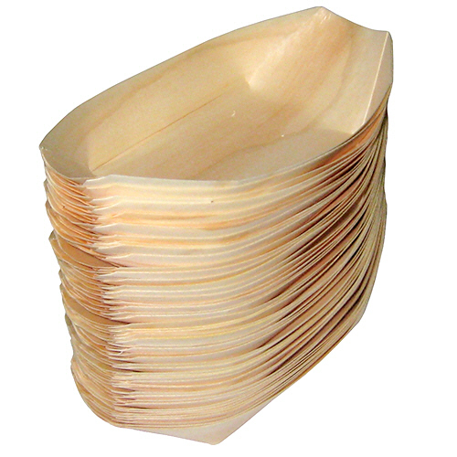 経木舟皿 7寸 約190×100mm 1ﾊﾟｯｸ(50枚)画像