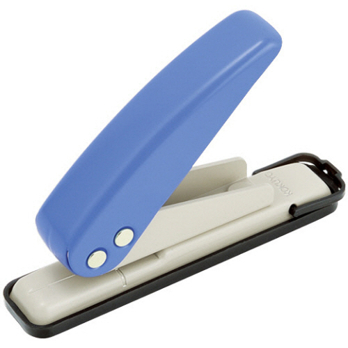 1穴ﾊﾟﾝﾁ 穴径6mm 最大穿孔能力PPC用紙20枚 青 1個画像