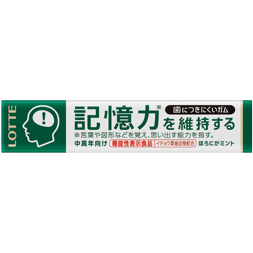 歯につきにくいｶﾞﾑ 記憶力を維持する 14粒 1個画像