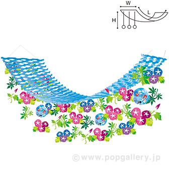 涼風朝顔プリーツハンガー画像