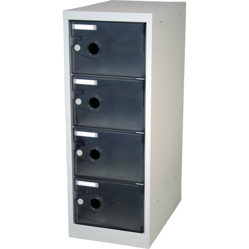 ｽｹﾙﾄﾝﾛｯｶｰ 1列×4段 ﾌﾞﾗｯｸ 1台画像