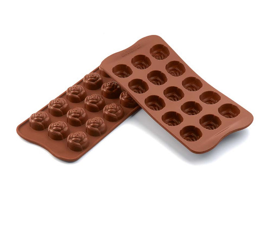 シリコマート　イージーチョコ　ローズ（15ヶ取）SCG13
