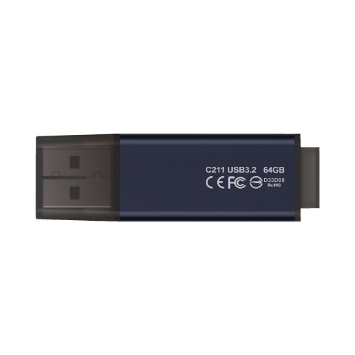 ＵＳＢメモリ　Ｃ２１１　６４ＧＢ　　Ｂｌｕｅ画像