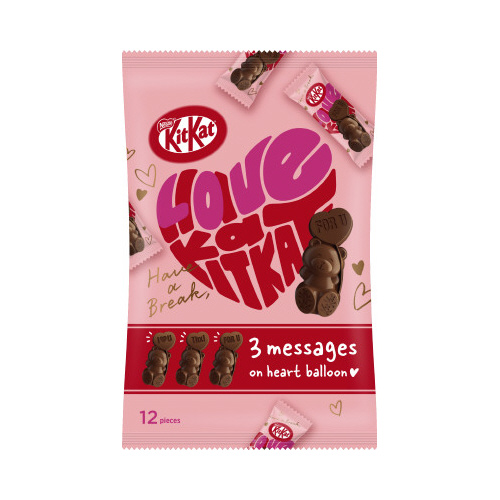 キットカット　ハートフルベアー　シェアバッグ１２個画像