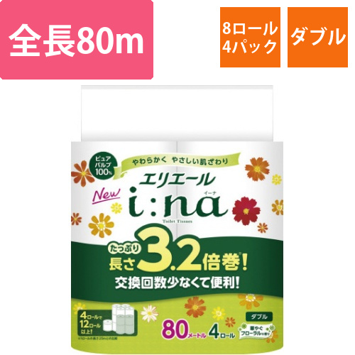 イーナトイレット　3.2倍巻4R　ダブル×4画像