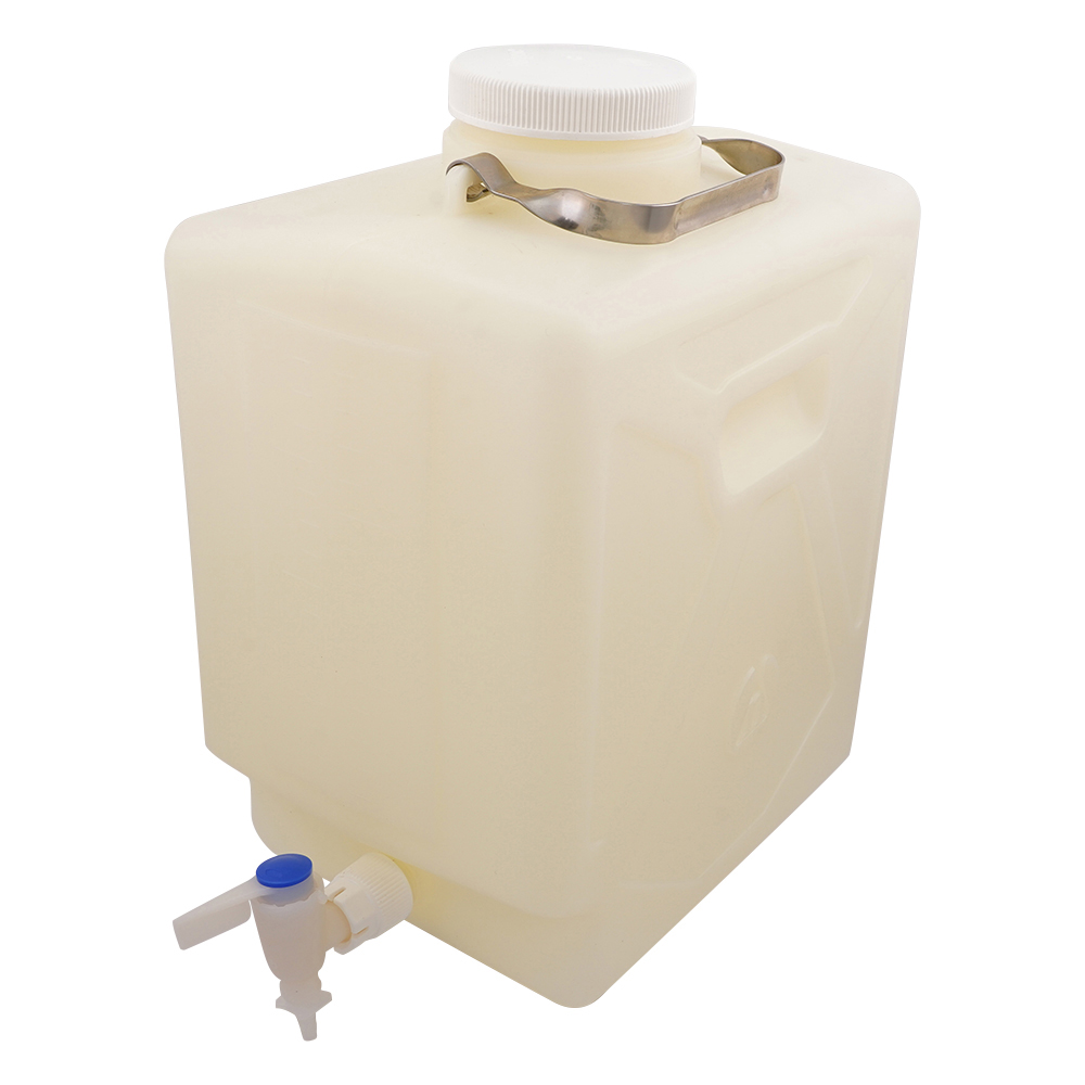 フッ素加工活栓付角型瓶　20L画像