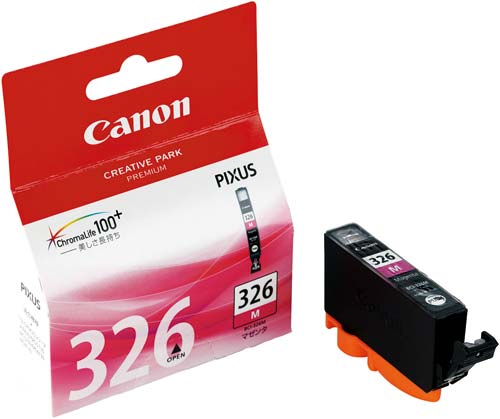 純正インク　ＢＣＩ－３２６Ｍ　マゼンタ２個以上画像