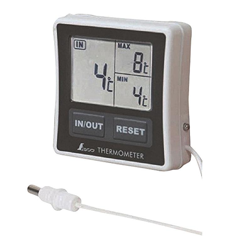 調理小物 No.73042冷蔵庫用デジタル温度計A最高・最低 隔測式