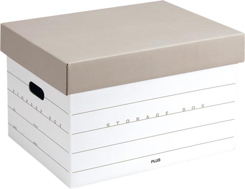 ストレージボックス　フタ式分離タイプグレー画像