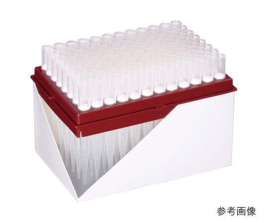 1000μL ロング ハイパーフィルターチップ 交換プレート 滅菌 1箱（96本×10プレート入）画像