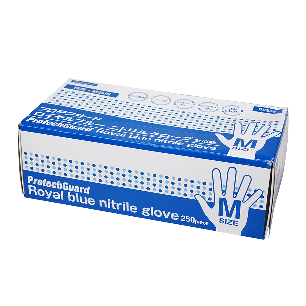 プロテクガード　ロイヤルブルーニトリルグローブ　M　250枚入画像