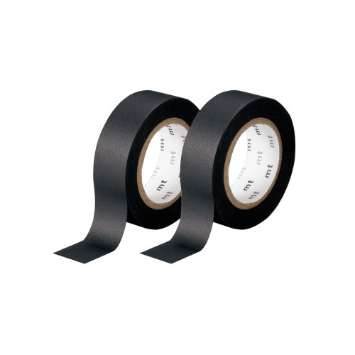 マスキングテープ　マットブラック　２巻画像