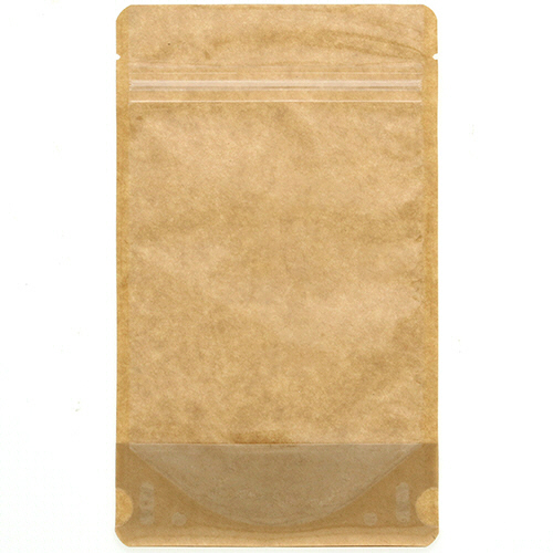 ﾁｬｯｸ付ｽﾀﾝﾄﾞ袋 OP12-20 ｸﾗﾌﾄ 片面ｸﾘｱ 1ｾｯﾄ(1000枚:25枚×40ﾊﾟｯｸ)画像