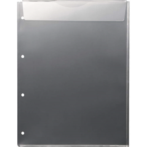 PPｶﾗｰﾎﾙﾀﾞｰ(高透明) A4 2･4穴･ﾏﾁ付･ﾌﾀ付 厚さ0.18mm 1枚画像