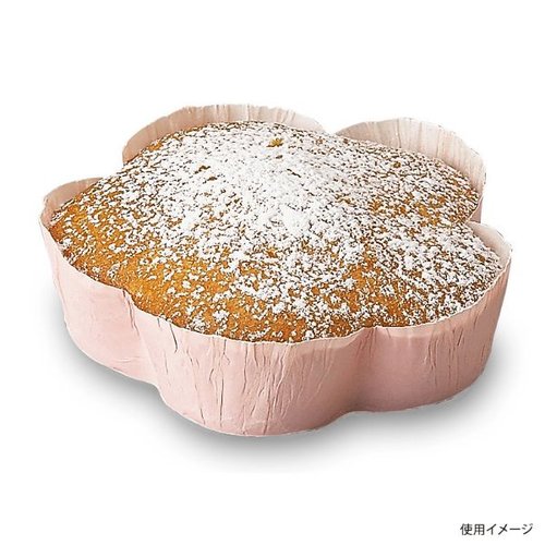 ケーキトレー FG-74 スイートカップ フラワー(ピンク) 天満紙器 [ケース販売]
