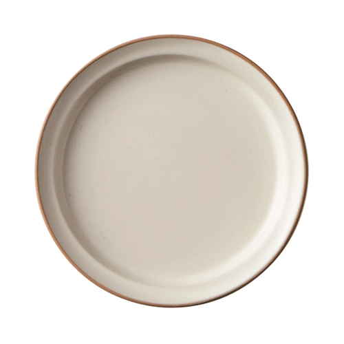 プレート 16cm S エッジライン 陶器 食器 ベージュ画像
